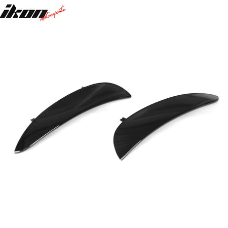 Fits 17-21 Benz W213 E Class Sedan AMG Style Front Vent Flaps Painted #040 Black