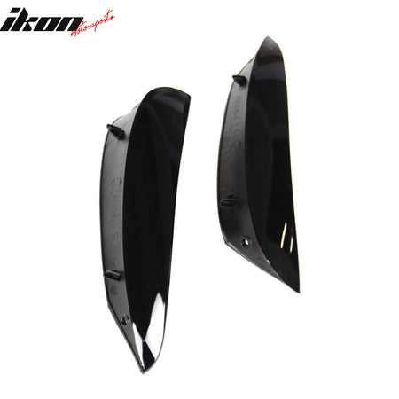 Fits 17-21 Benz W213 E Class Sedan AMG Style Front Vent Flaps Painted #040 Black