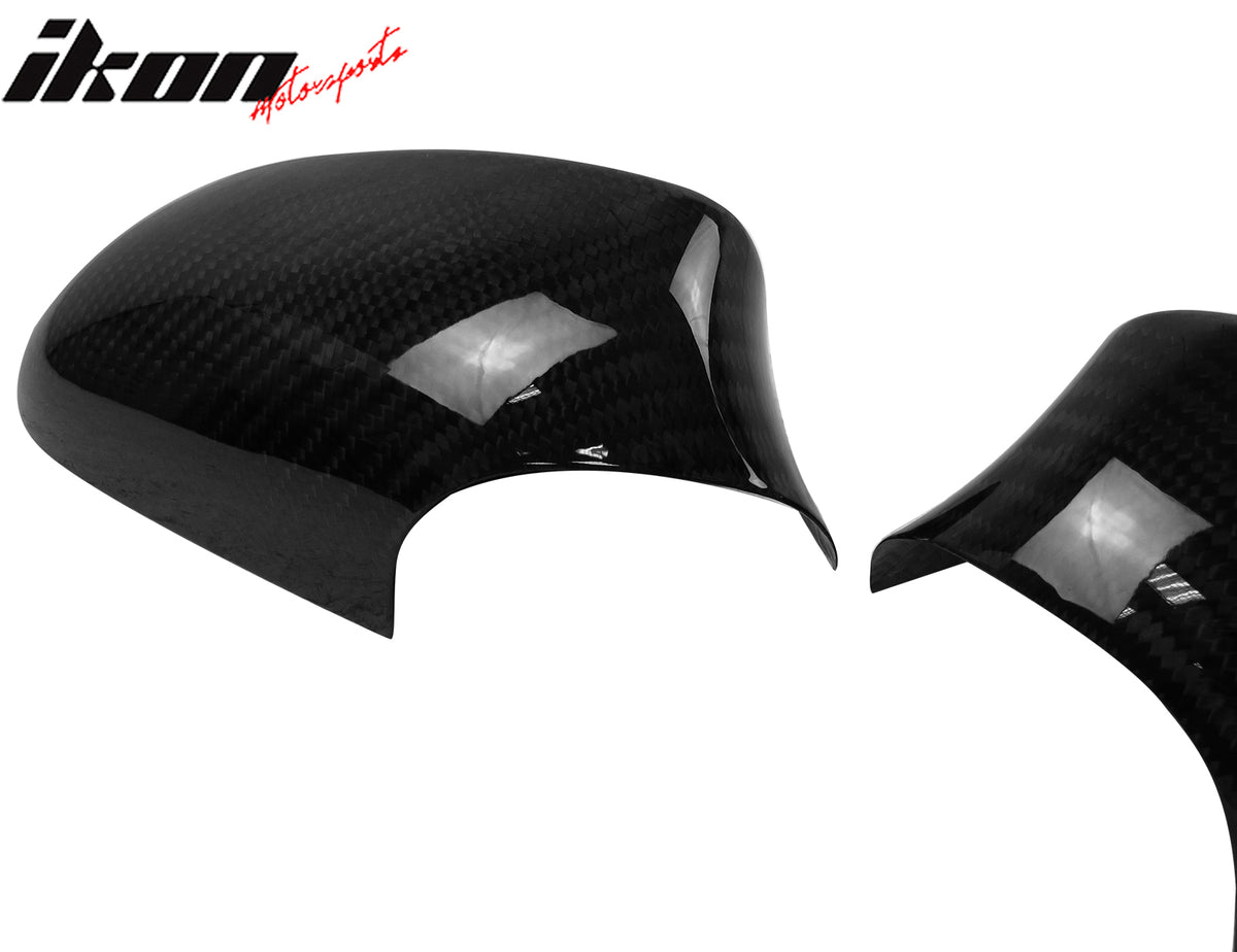 Fits 10-13 BMW E82 1-Series Mirror Covers Carbon Fiber OE Style Rear View Caps