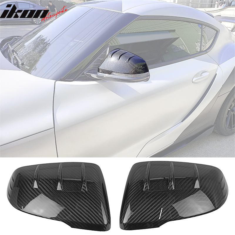 2019-2024 Toyota GR Supra J29 D Style Carbon Fiber Side Mirror Covers