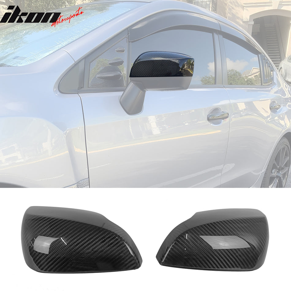 2015-2021 Subaru WRX & WRX STI Sedan 4-Door Mirror Covers Carbon Fiber