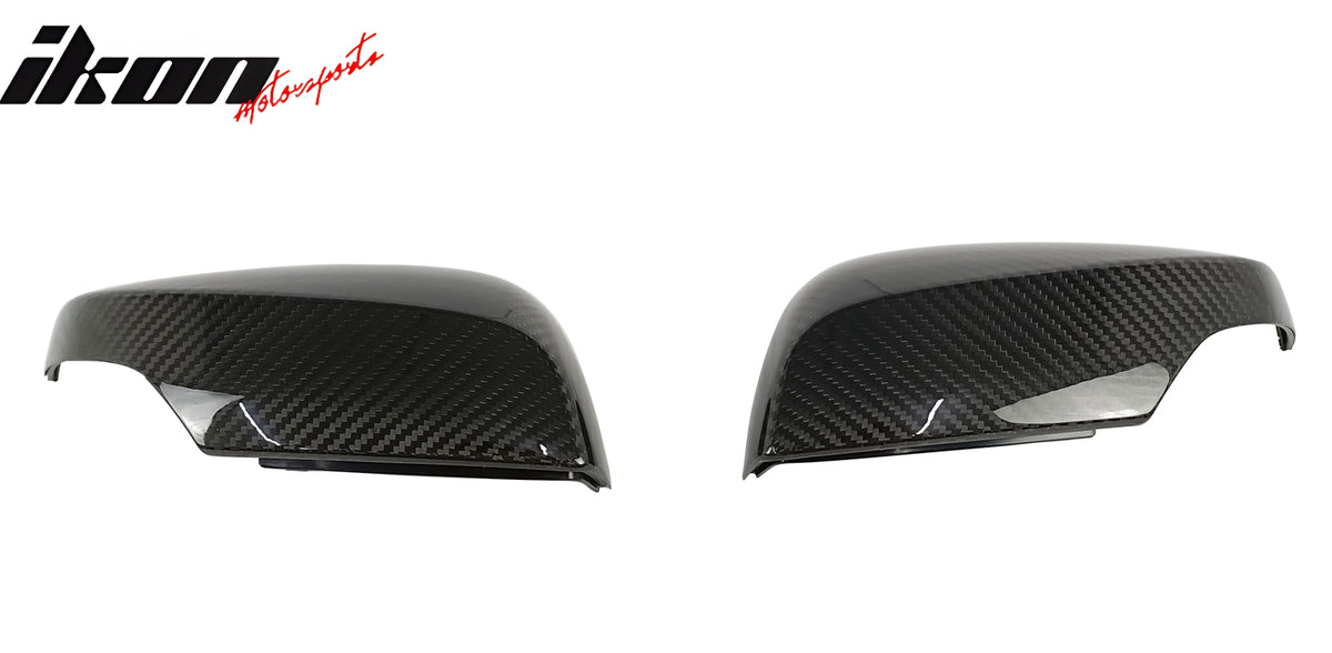 Fits 15-21 Subaru WRX STI Sedan Carbon Fiber Rear View Mirror Covers Trim 2PCS