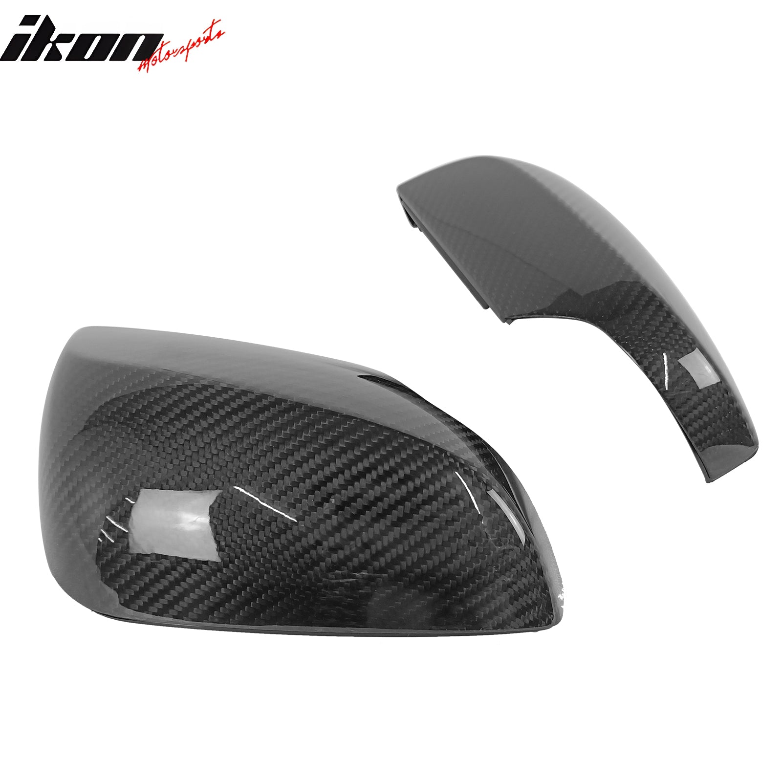 Fits 15-21 Subaru WRX STI Sedan Carbon Fiber Rear View Mirror Covers Trim 2PCS