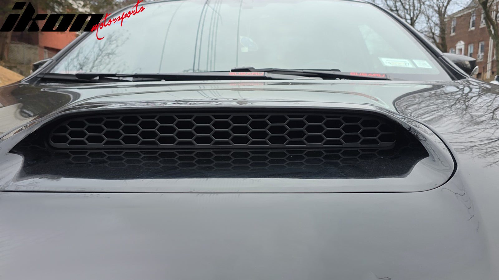 Fits 15-21 Subaru WRX & WRX STI 4th Front Hood Air Vent Mesh Grille PP Unpainted