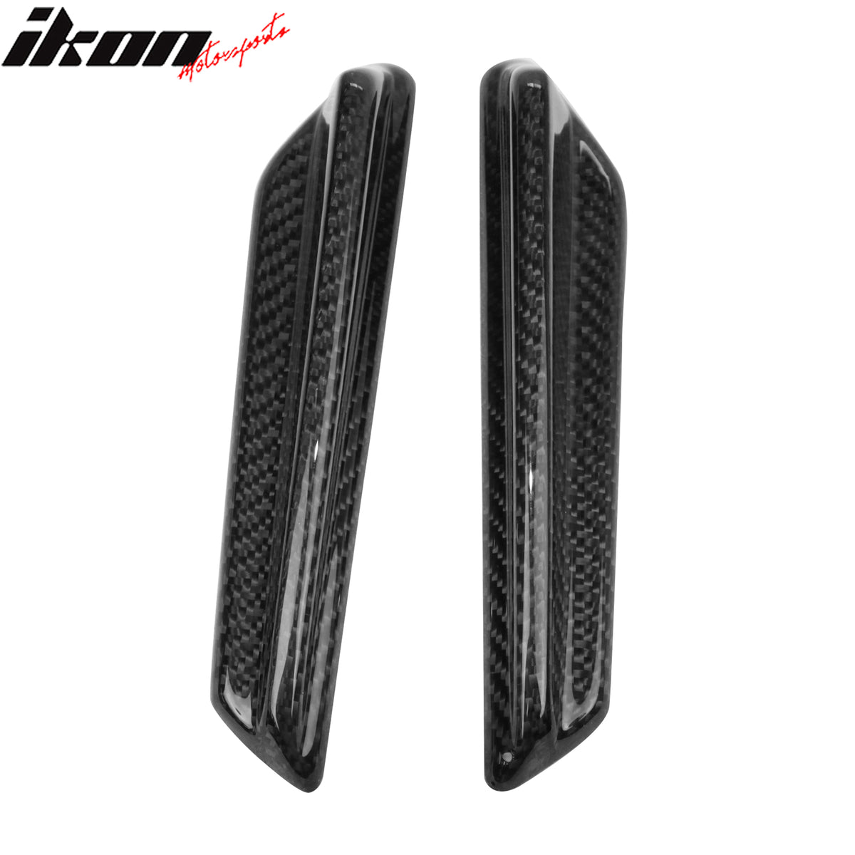 Fits 15-21 Subaru WRX STI Style Front Bumper Canards Carbon Fiber Side Fin Vents