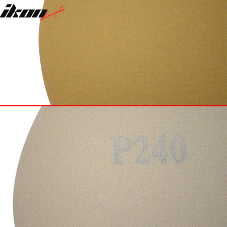 Disc 240 Grit 5 PSA Auto Sanding Paper Sheets Repair Sandpaper 10PCS