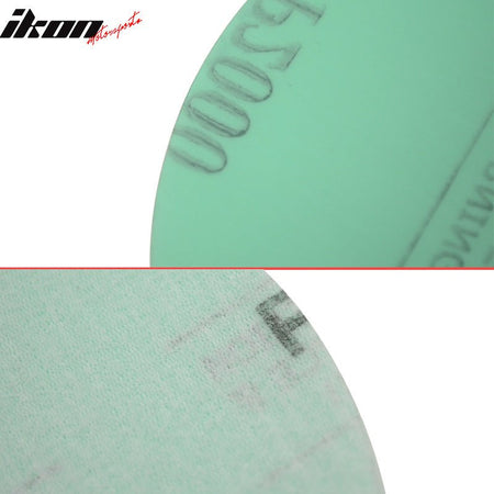 10PCS Disc 2000 Grit 5 inch PSA Auto Wet Sanding Paper Sheets Repair Sand Green