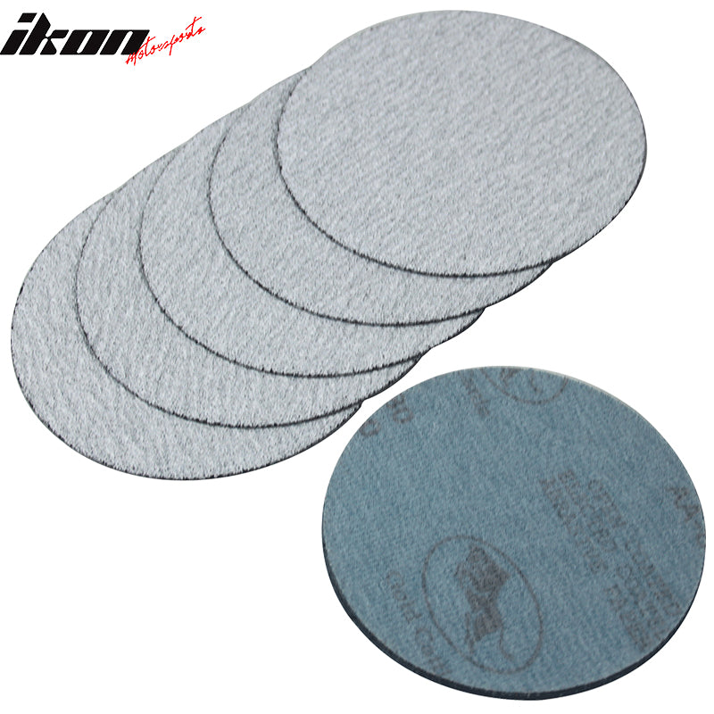 Universal 10Pc 5 inch Round 127mm 80 Grit Auto Sanding Disc No Hole Sandpaper Sheets Sand Paper Other Grit No. Available By IKON MOTORSPORTS