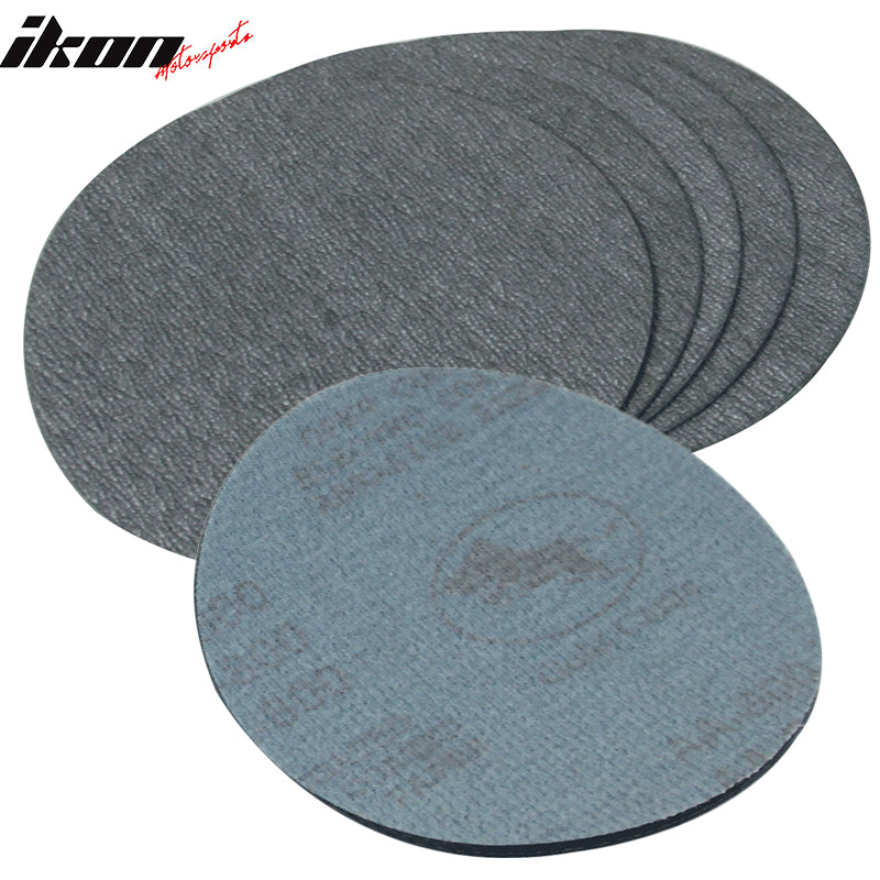 Universal 10Pc 5 inch Round 127mm 800 Grit Auto Sanding Disc No Hole Sandpaper Sheets Sand Paper Other Grit No. Available By IKON MOTORSPORTS