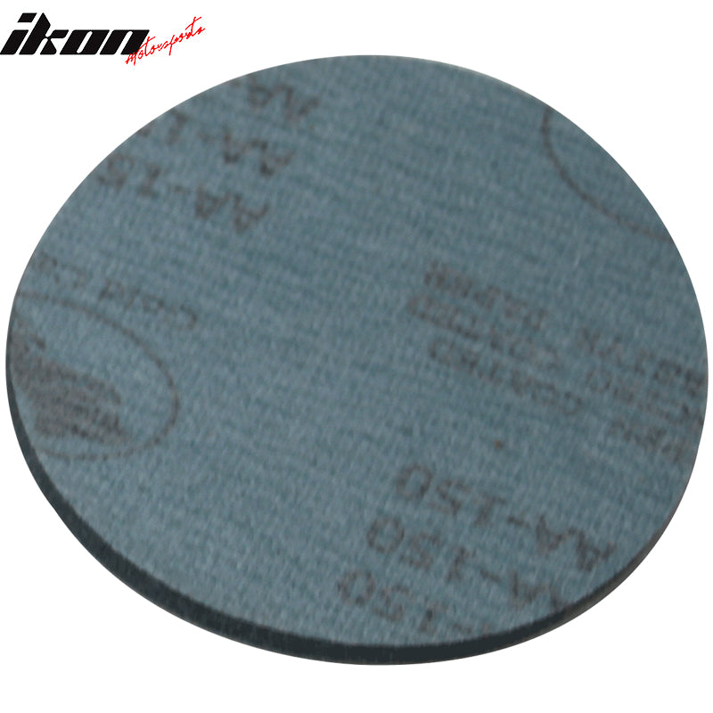 Universal Sand Paper, 10Pc 5 inch Round 127mm 150 Grit Auto Sanding Disc No Hole Sandpaper Sheets Sand Paper by IKON MOTORSPORTS