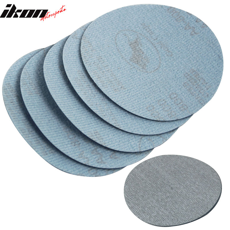 Universal 10Pc 5 inch Round 127mm 1000 Grit Auto Sanding Disc No Hole Sandpaper Sheets Sand Paper Other Grit No. Available By IKON MOTORSPORTS