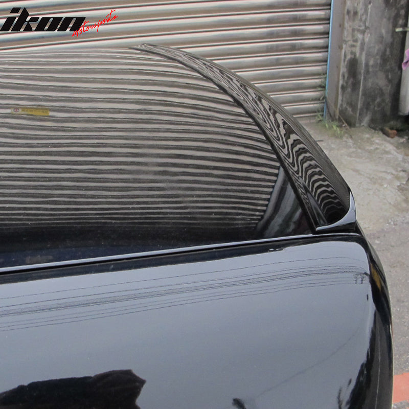 Trunk Spoiler Compatible With 1984-1986 BMW 5 Series E30, Unpainted Black Rear Wing PUF Other Color Available Rear Roof Tail Spoiler Wing by IKON MOTORSPORTS, 1885