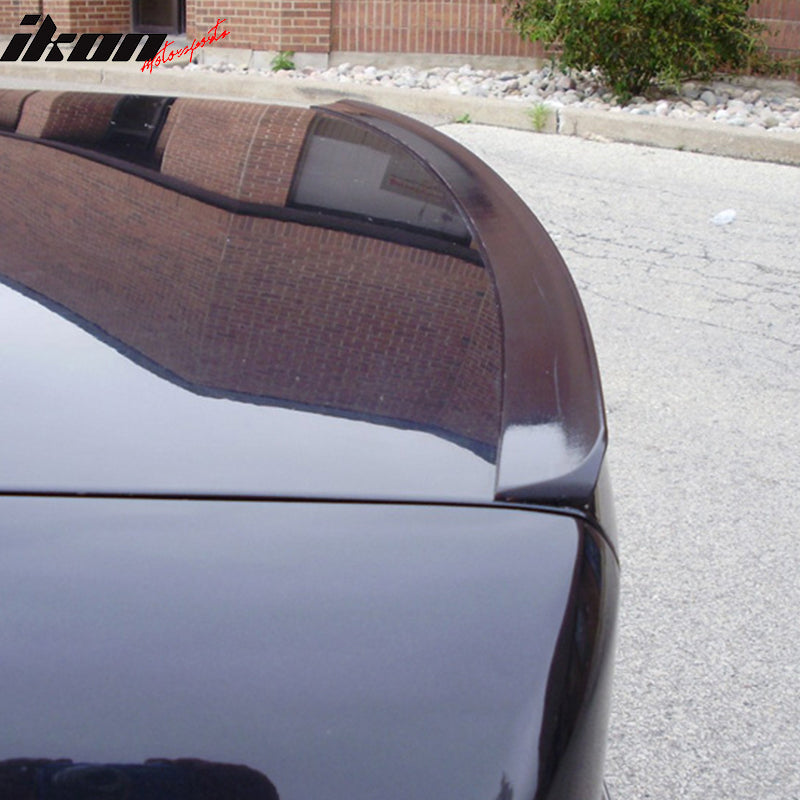 Fits 99-05 BMW 3 Series E46 Unpainted Black PU Flexible Rear Trunk Spoiler