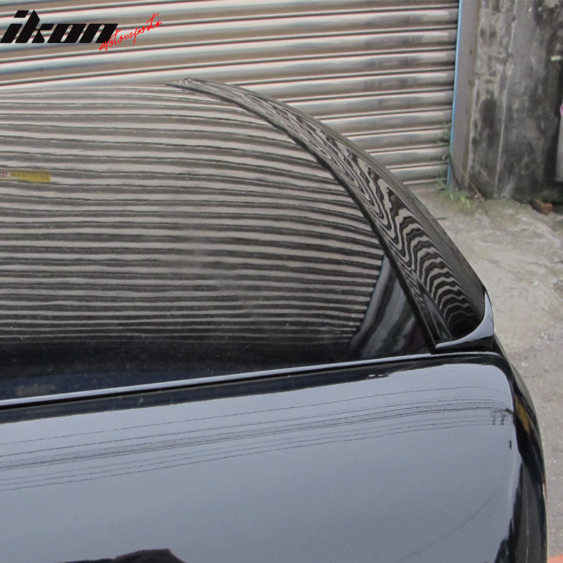IKON MOTORSPORTS, Trunk Spoiler Compatible With 1998-2005 Lexus IS250 IS350 IS300 XE10, Unpainted Black Rear Roof Tail Wing
