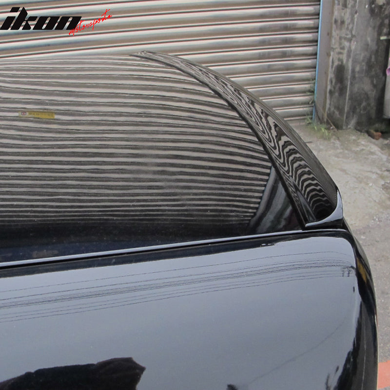 Trunk Spoiler Compatible With 2007-2011 Lexus GS350 S190, Unpainted Black - PUF - Other Color Available Rear Roof Tail Spoiler Wing by IKON MOTORSPORTS, 2008 2009 2010