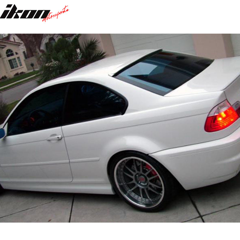 Compatible With 1999-2005 BMW E46 3-Series M3 Coupe 2Dr 2Door ABS AC Rear Roof Spoiler