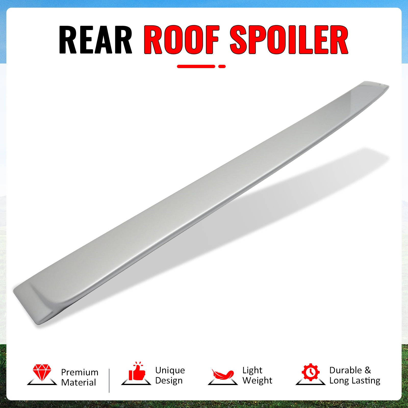 Fits 06-11 BMW 3 Series E90 Sedan 4-Door AC Style Roof Spoiler ABS Painted #354