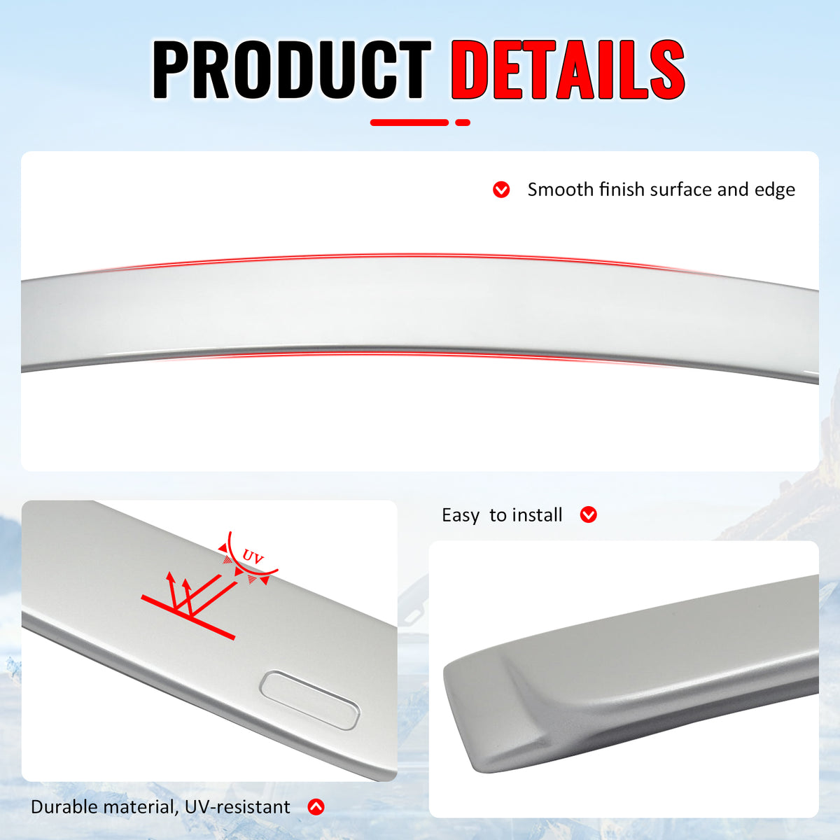 Fits 06-11 BMW 3 Series E90 Sedan 4-Door AC Style Roof Spoiler ABS Painted #354