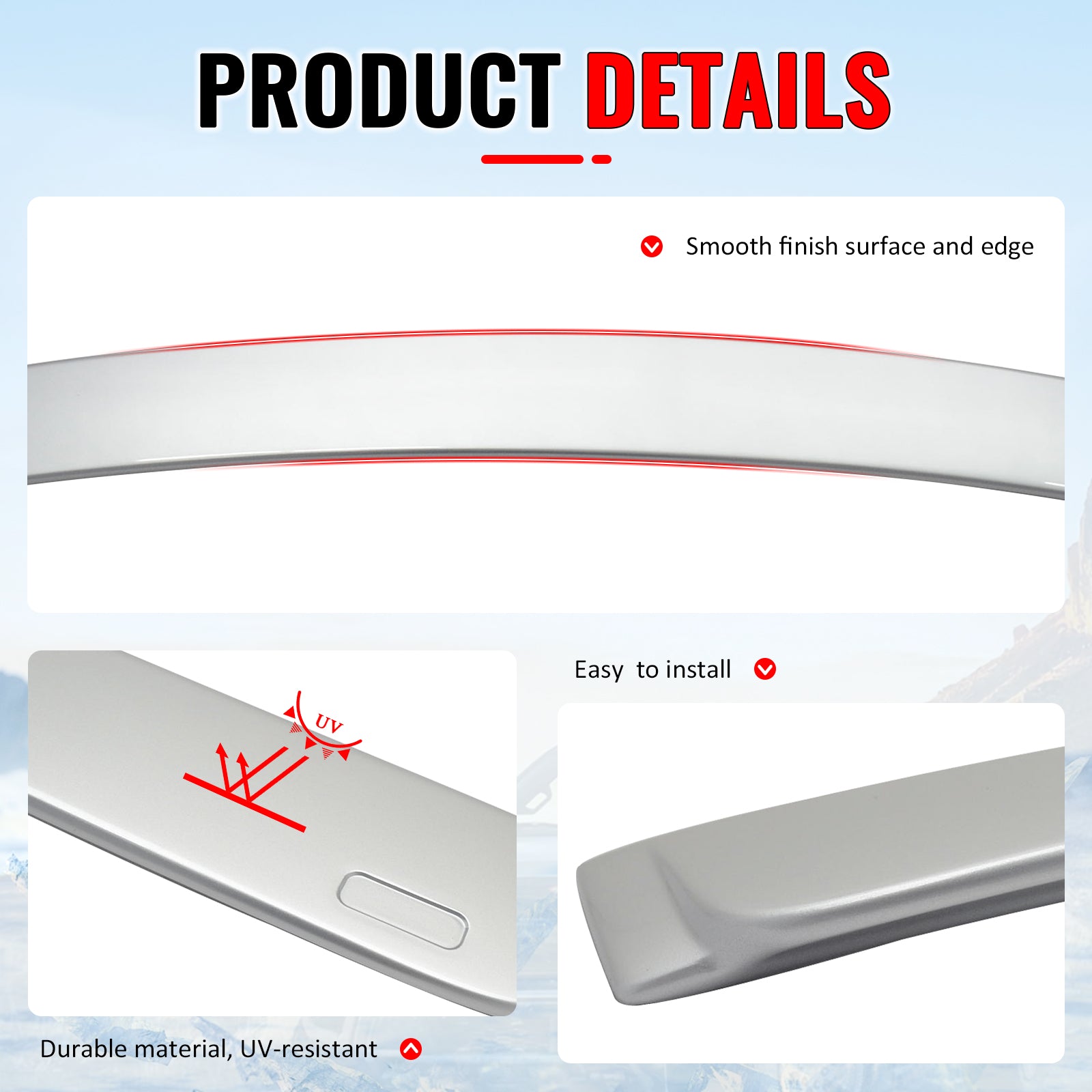 Fits 06-11 BMW 3 Series E90 Sedan 4-Door AC Style Roof Spoiler ABS Painted #354