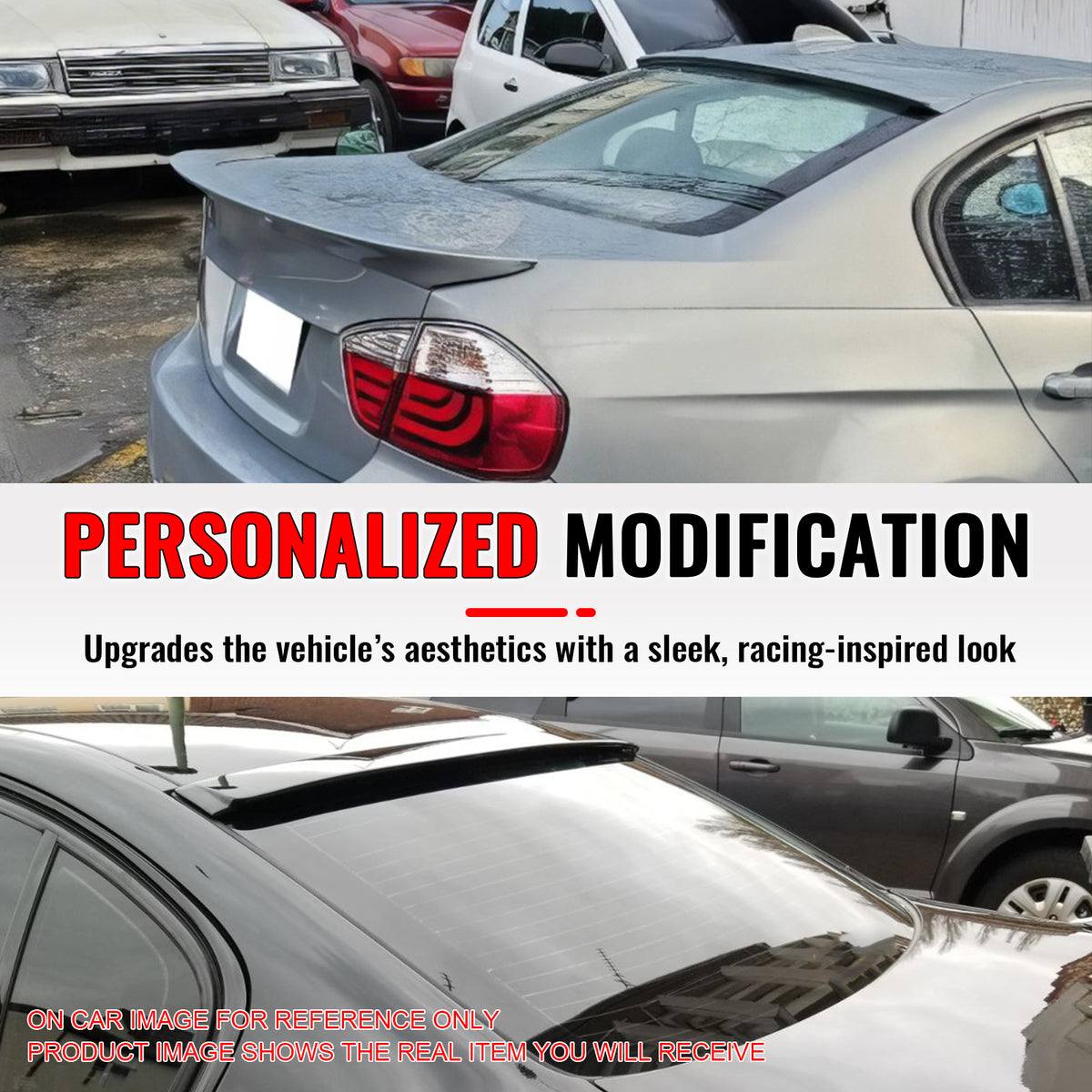 Fits 06-11 BMW 3 Series E90 Sedan 4-Door AC Style Roof Spoiler ABS Painted #354