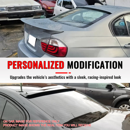 Fits 06-11 BMW 3 Series E90 Sedan 4-Door AC Style Roof Spoiler ABS Painted #354