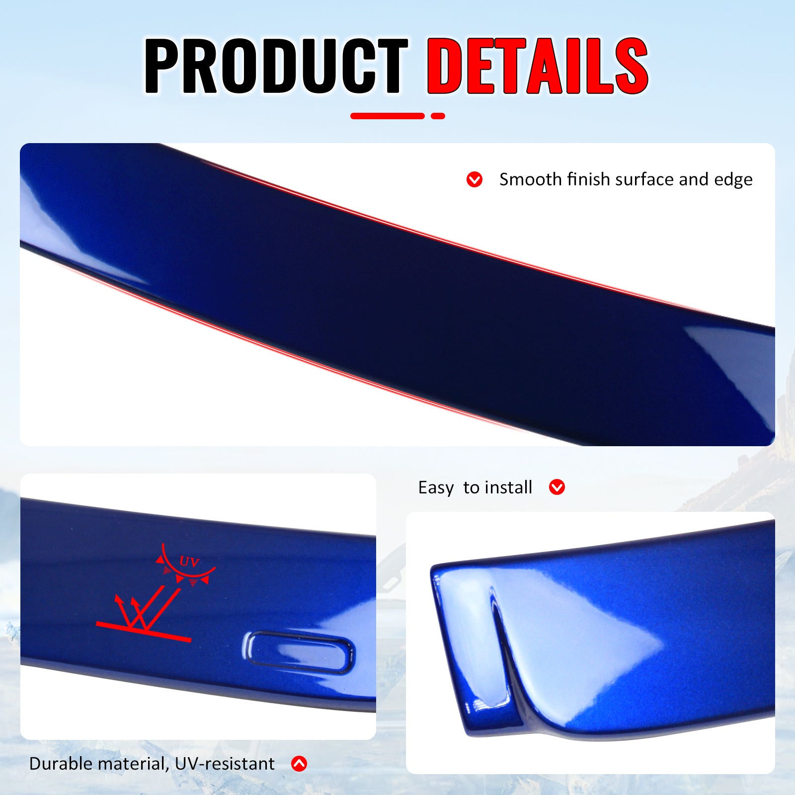 Fits 06-11 BMW 3 Series E90 Sedan 4-Door AC Style Roof Spoiler ABS Painted #381