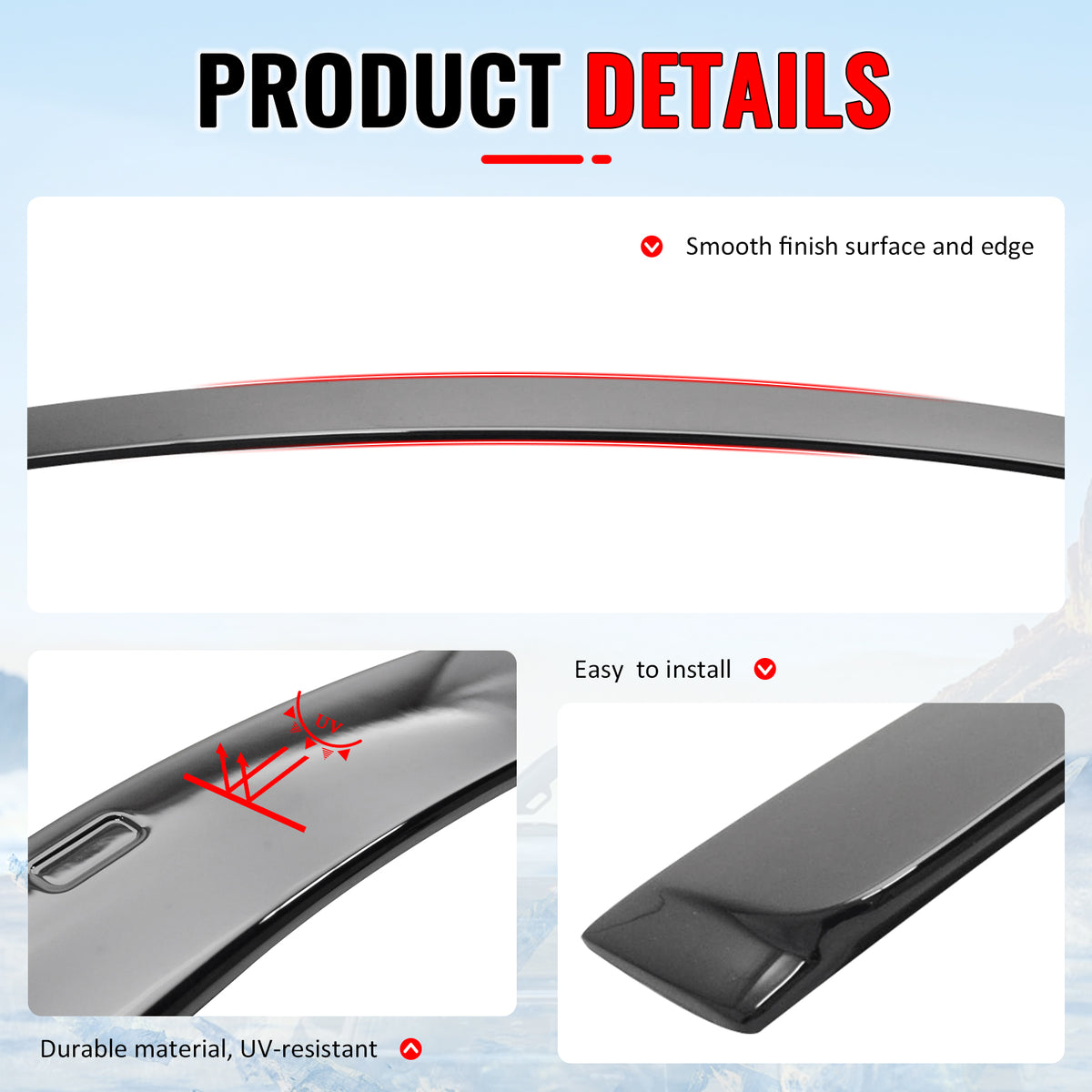 Fits 06-11 BMW 3 Series E90 Sedan 4-Door AC Style Roof Spoiler ABS Painted #475