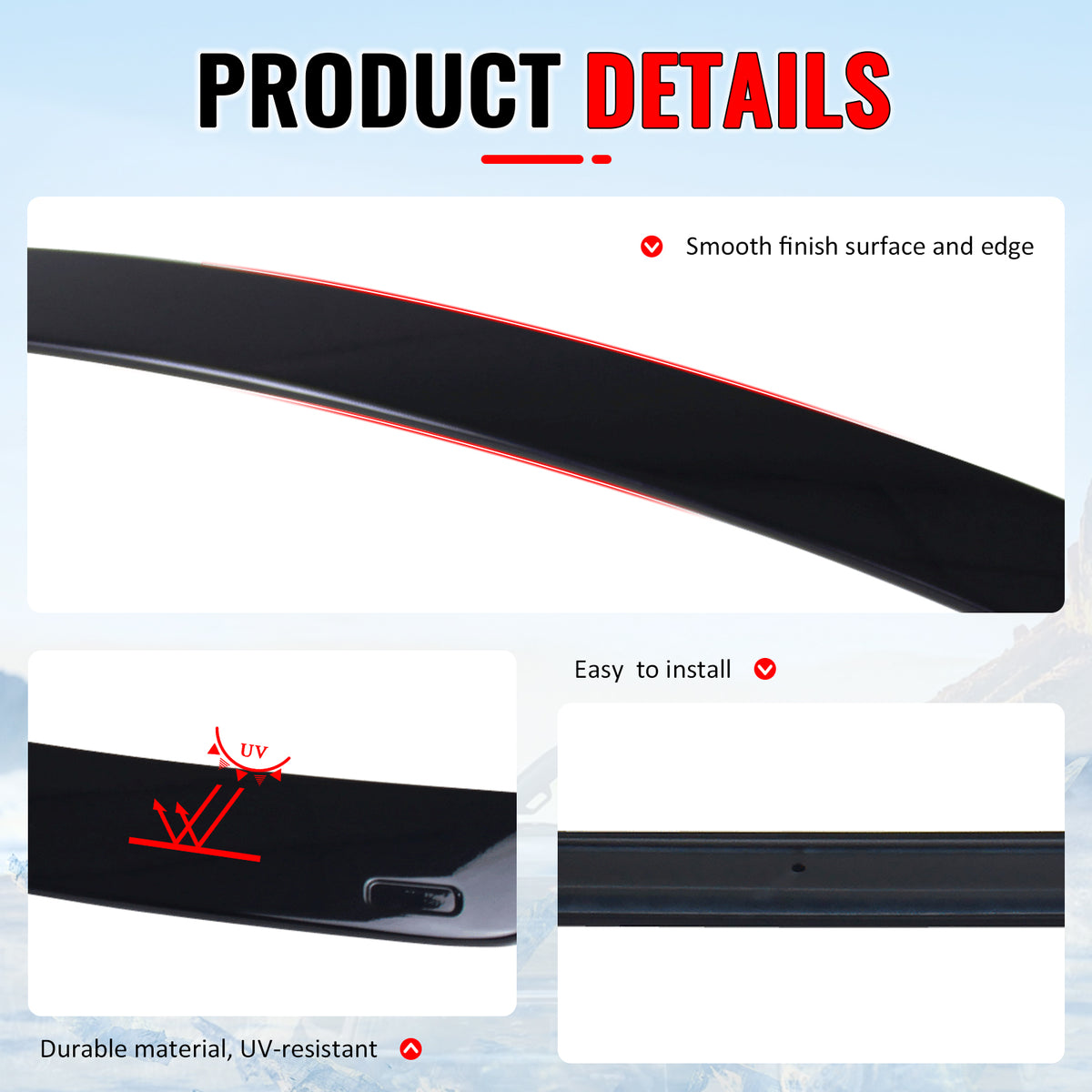 Fits 06-11 BMW 3 Series E90 Sedan 4-Door AC Style Roof Spoiler ABS Painted #A35