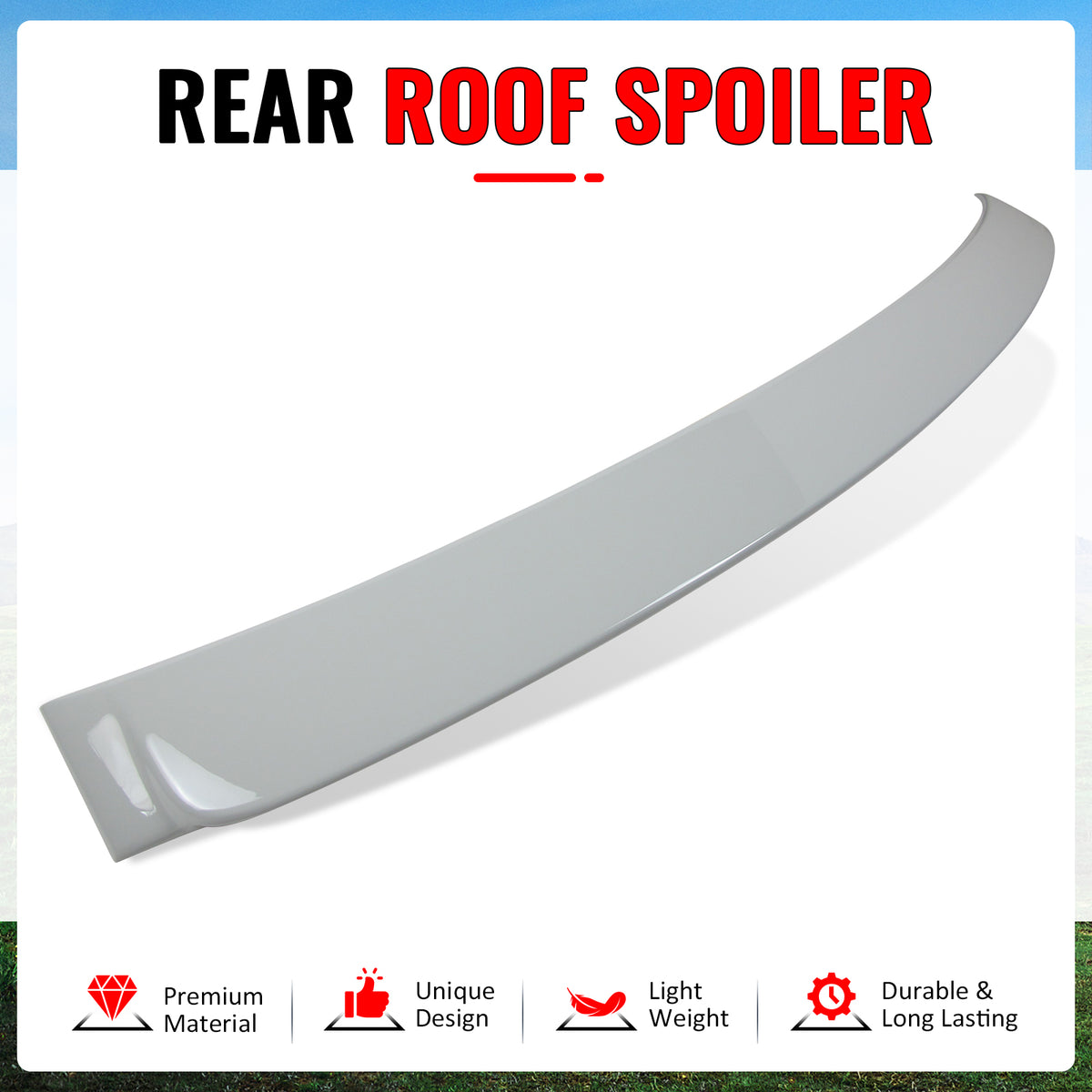 Fits 06-11 BMW 3 Series E90 Sedan 4-Door AC Style Roof Spoiler ABS Painted #N74