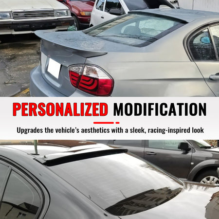Fits 06-11 BMW 3 Series E90 Sedan 4-Door AC Style Roof Spoiler ABS Painted #N74