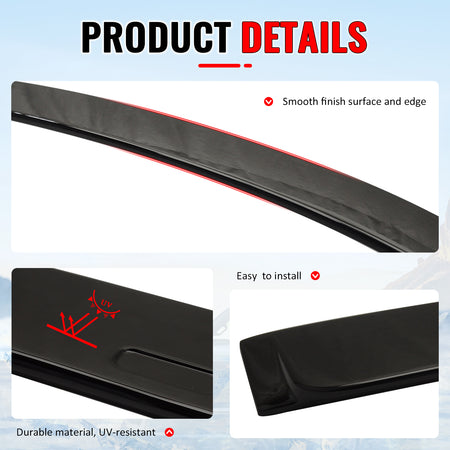 Fits 06-11 BMW 3 Series E90 Sedan 4-Door AC Style Roof Spoiler ABS Painted #U668