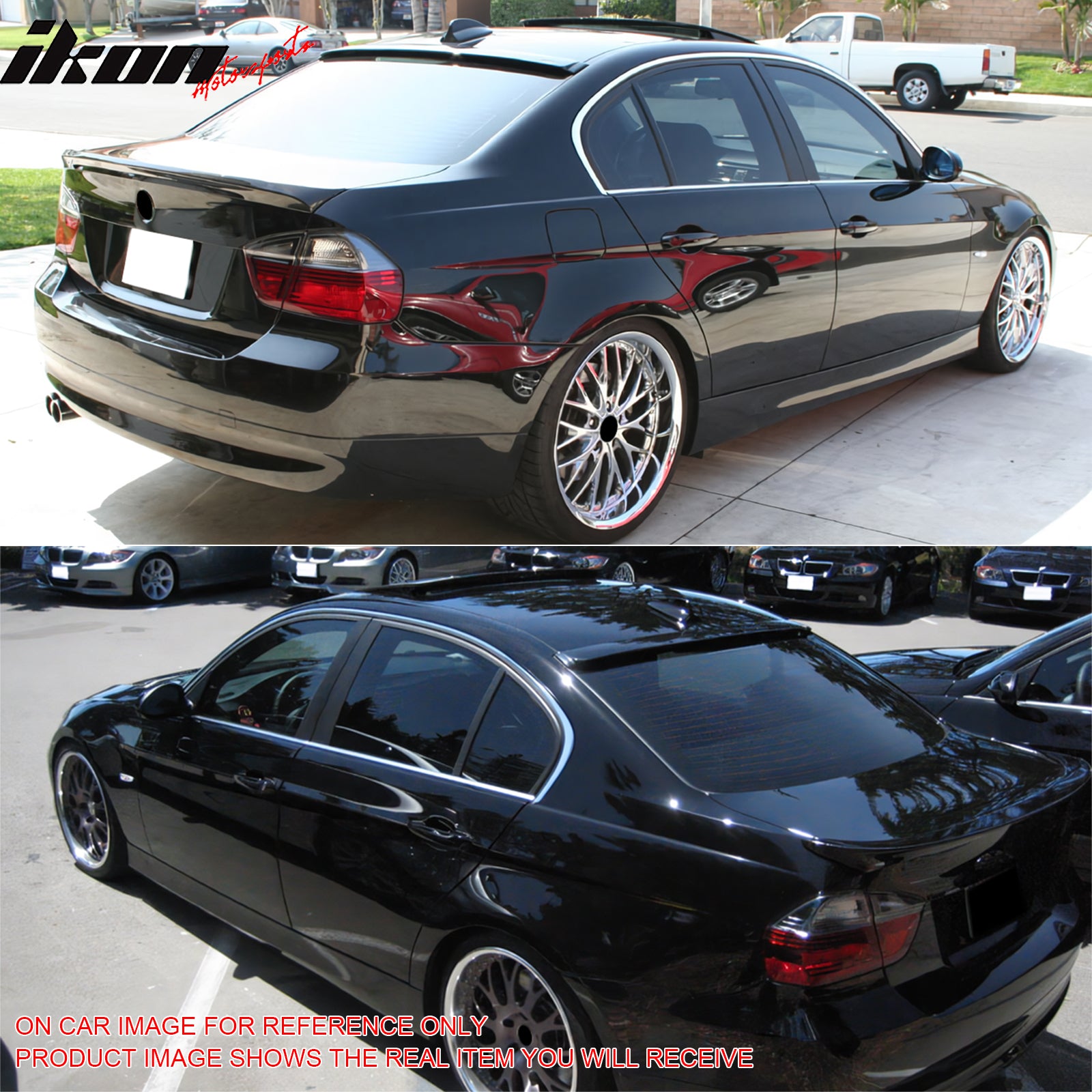 Fits 06-11 BMW 3 Series E90 Sedan 4-Door AC Style Roof Spoiler ABS Painted #U668