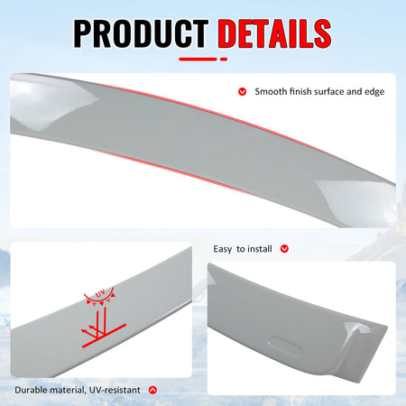 Fits 07-13 BMW 3 Series E92 Coupe AC Style Roof Spoiler Painted #300 White III