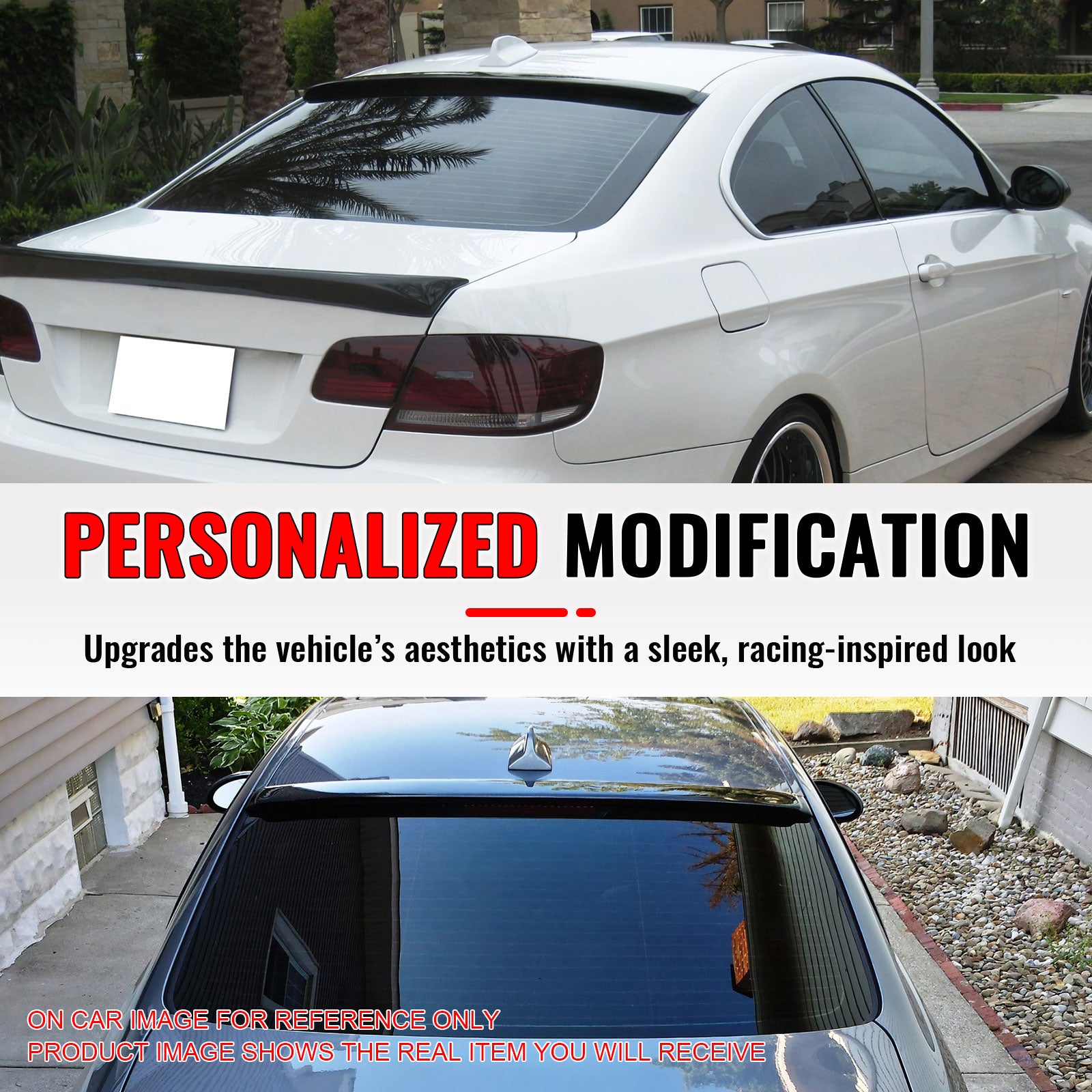 Fits 07-13 BMW 3 Series E92 Coupe AC Style Roof Spoiler Painted #300 White III