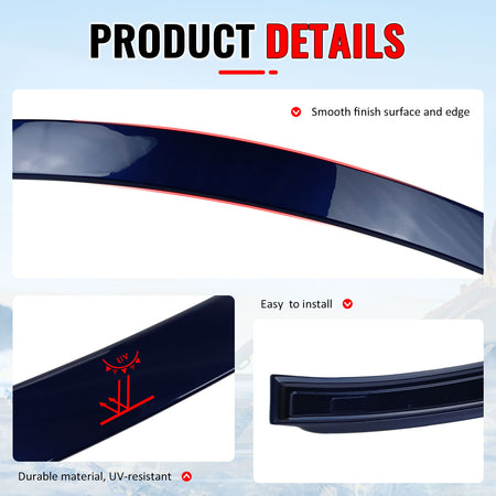 Fits 07-13 BMW E92 3-Series M3 AC Style Roof Spoiler Wing ABS Painted #381 Blue