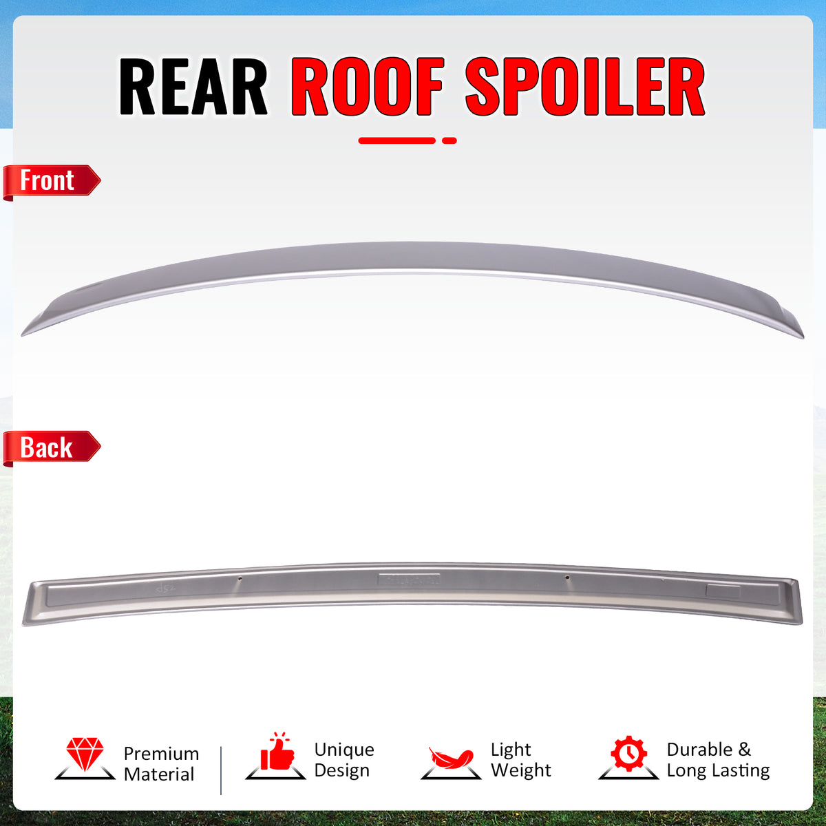 Fits 07-13 BMW 3 Series E92 Coupe AC Style Roof Spoiler Painted #A52 Space Gray