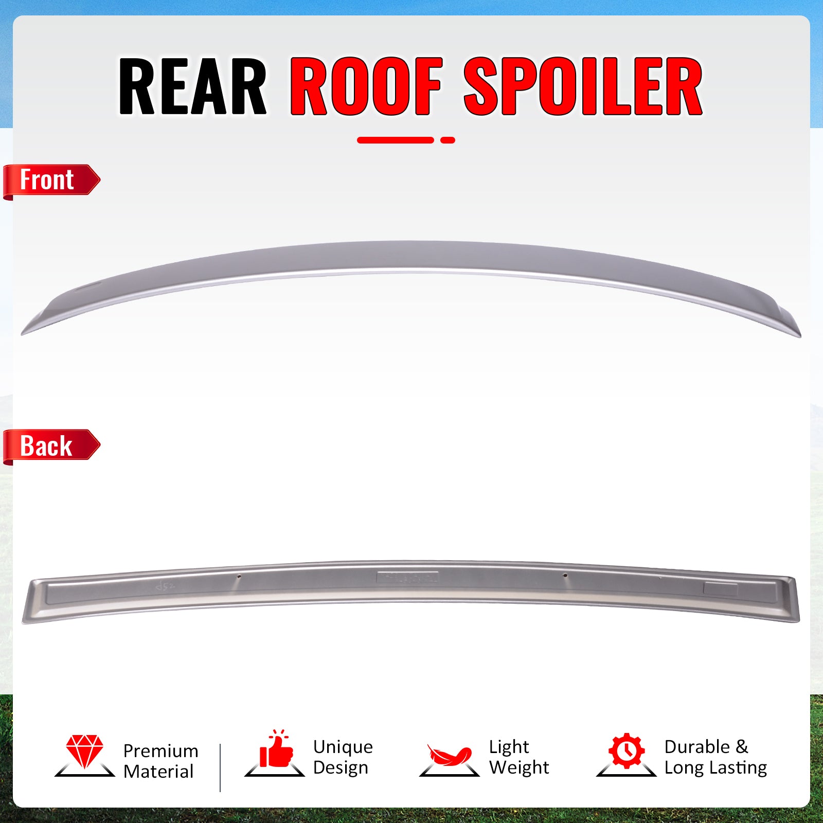 Fits 07-13 BMW 3 Series E92 Coupe AC Style Roof Spoiler Painted #A52 Space Gray