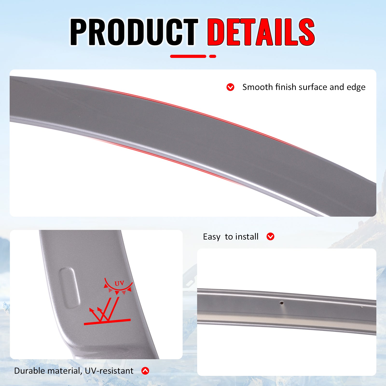 Fits 07-13 BMW 3 Series E92 Coupe AC Style Roof Spoiler Painted #A52 Space Gray