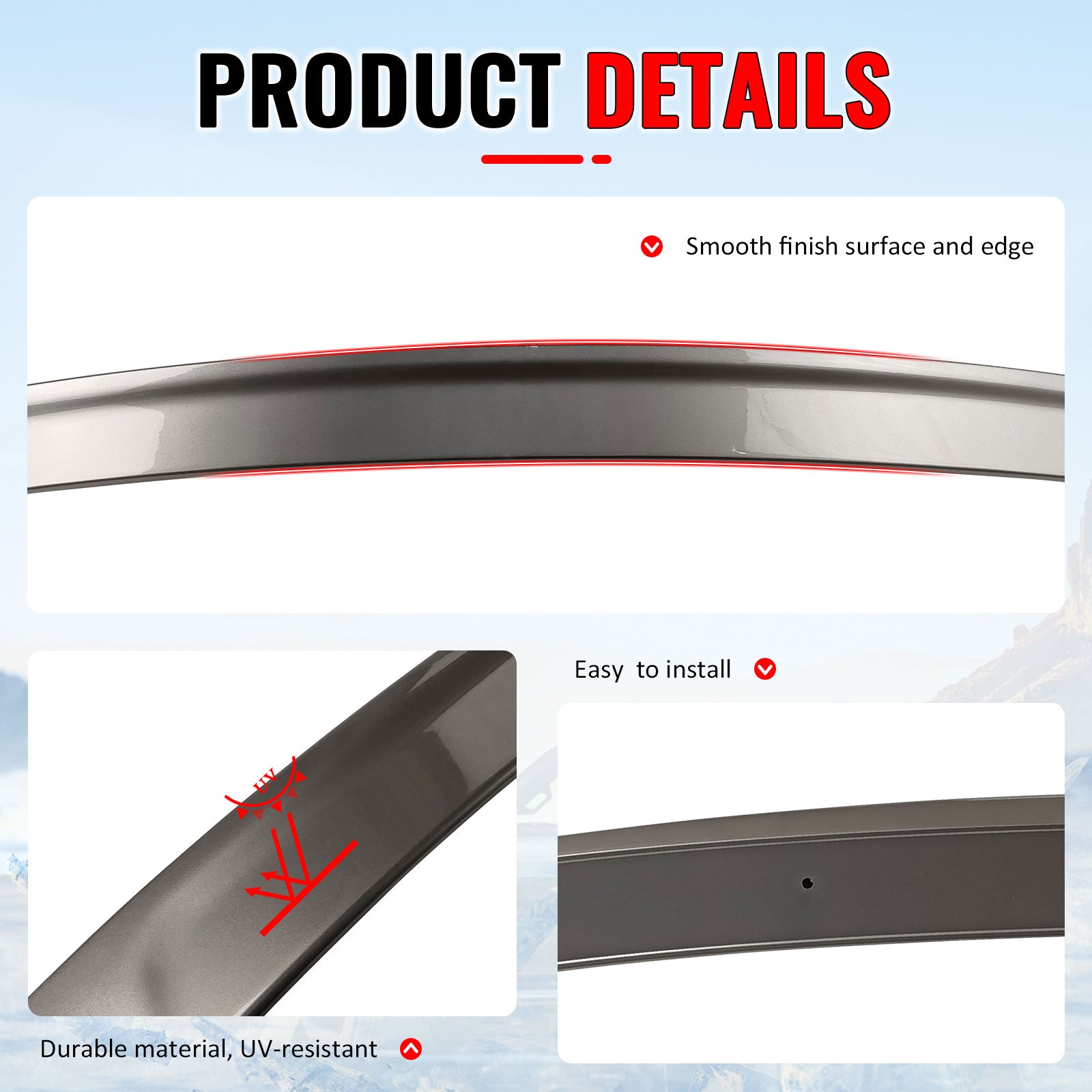 Fits 11-16 BMW F10 5 Series Sedan 3D Style Rear Roof Spoiler Painted #A72 Silver