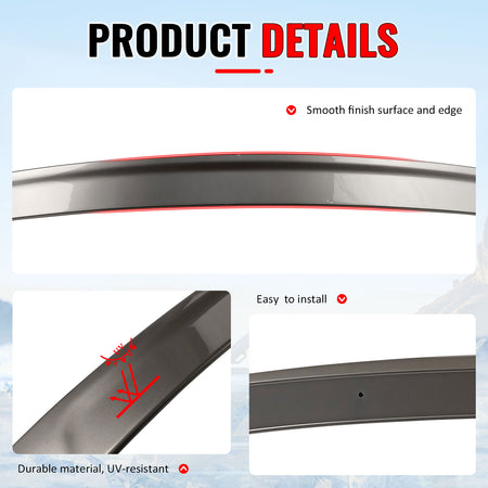 Fits 11-16 BMW F10 5 Series Sedan 3D Style Rear Roof Spoiler Painted #A72 Silver