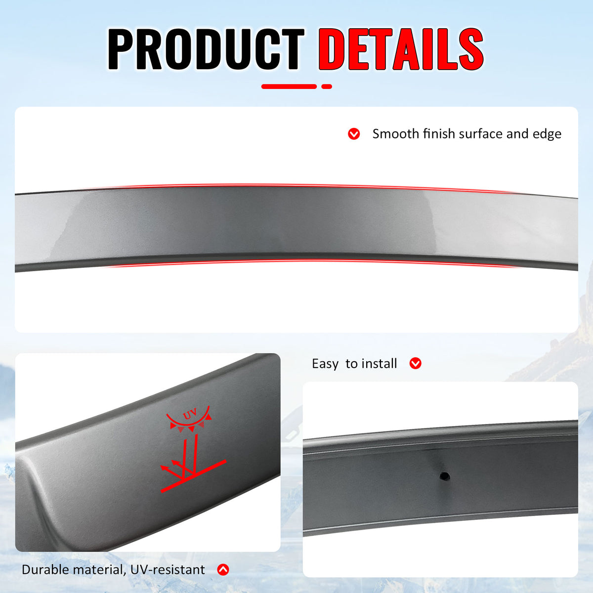 Fits 11-16 F10 Sedan AC Painted Roof Spoiler #354 Titanium Silver Metallic