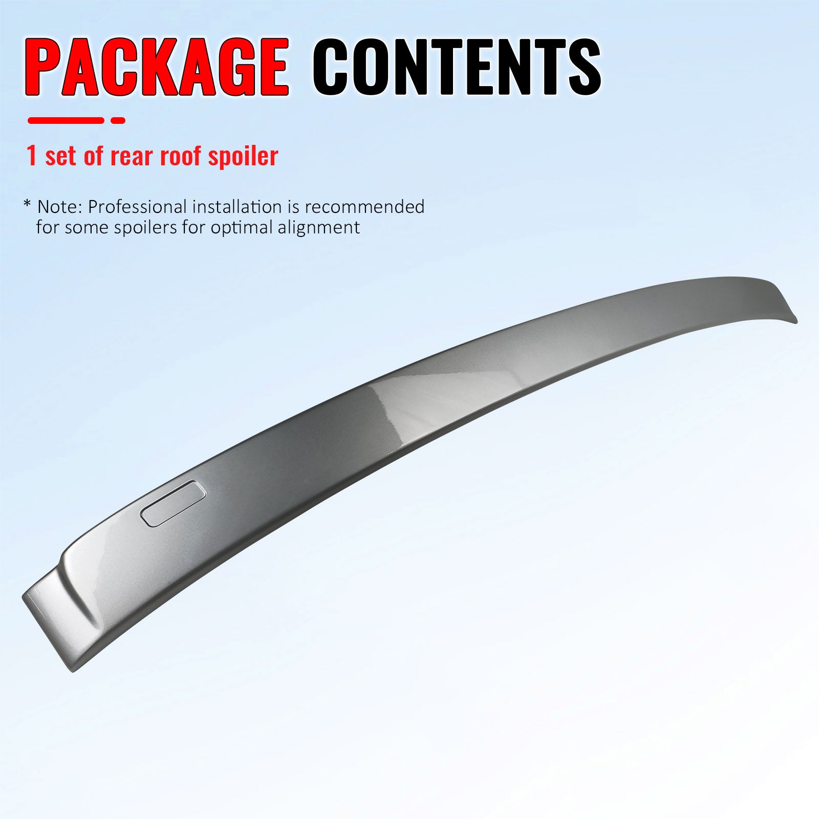 Fits 11-16 F10 Sedan AC Painted Roof Spoiler #354 Titanium Silver Metallic