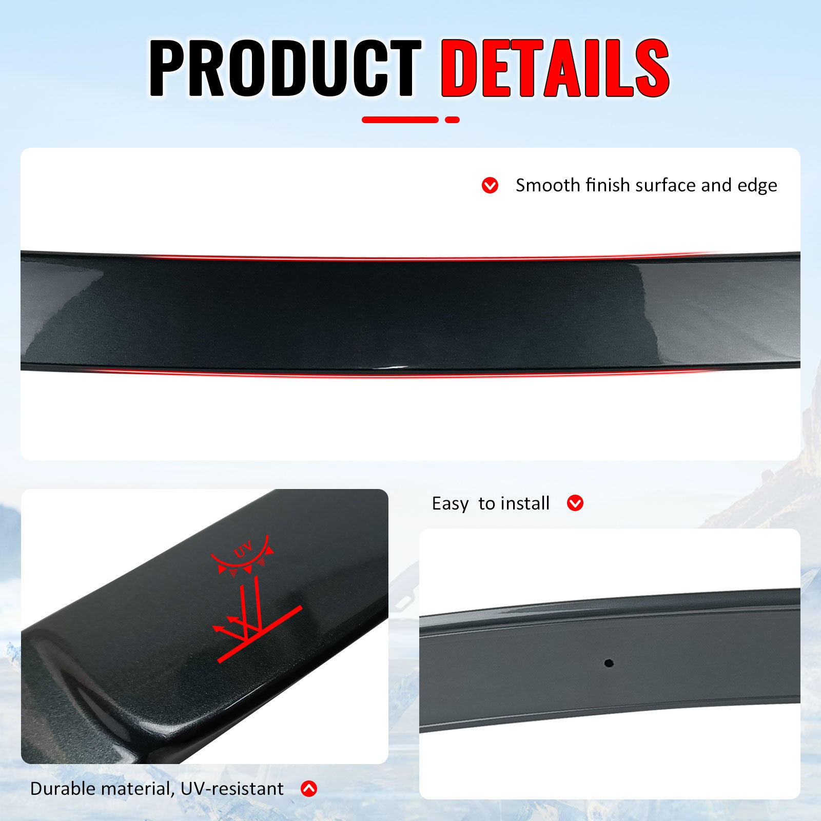 Fits 11-16 F10 Sedan AC Painted Roof Spoiler #A81 Tasman Metallic
