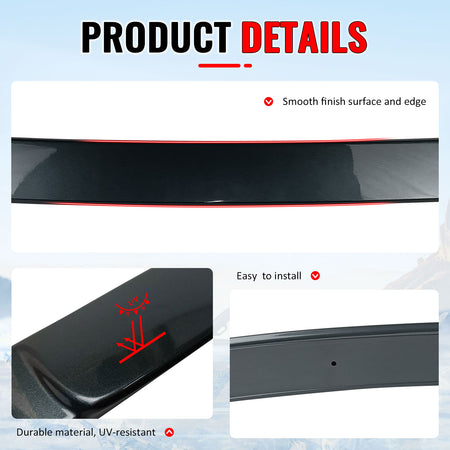 Fits 11-16 F10 Sedan AC Painted Roof Spoiler #A81 Tasman Metallic