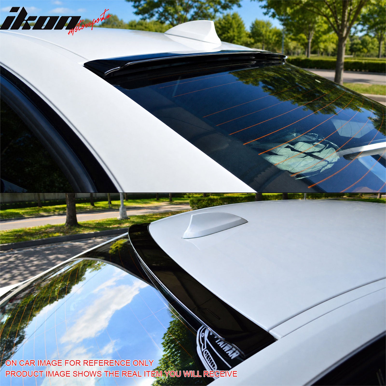 Fits 12-18 BMW F30 3-Series Sedan AC Style Rear Roof Spoiler Painted #A96 White