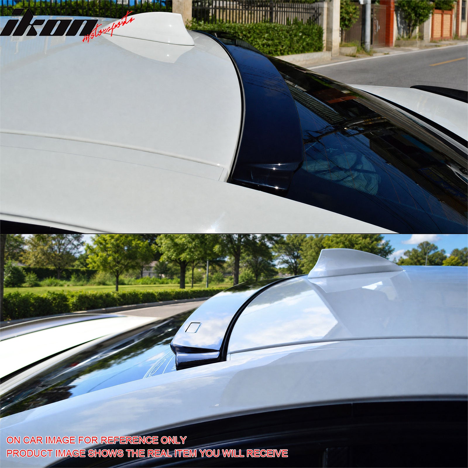 Fits 12-18 BMW F30 3-Series Sedan AC Style Rear Roof Spoiler Painted #A96 White