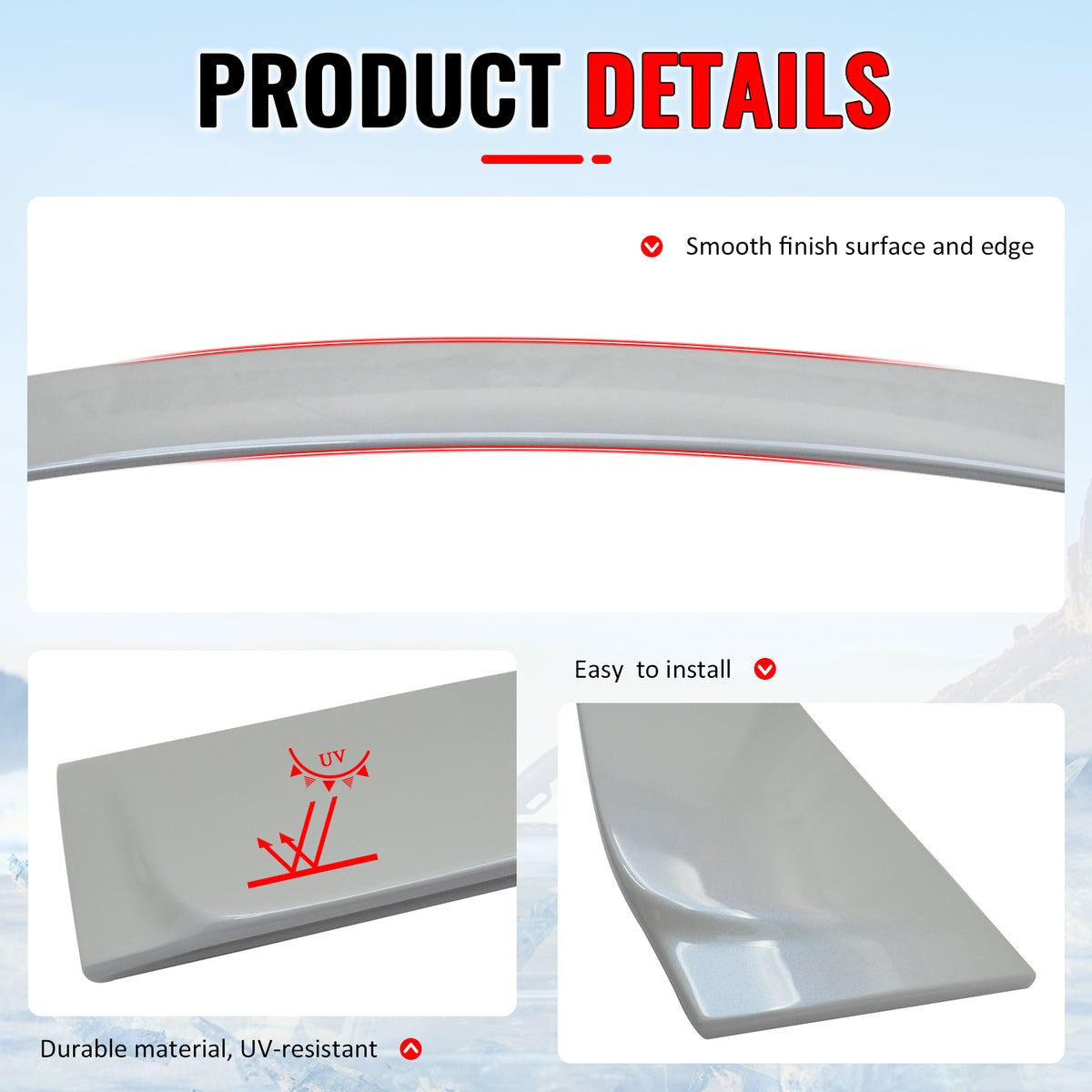 Fits 06-13 Lexus IS250 IS350 IS F Sedan OE Style Roof Spoiler Painted #074 Pearl