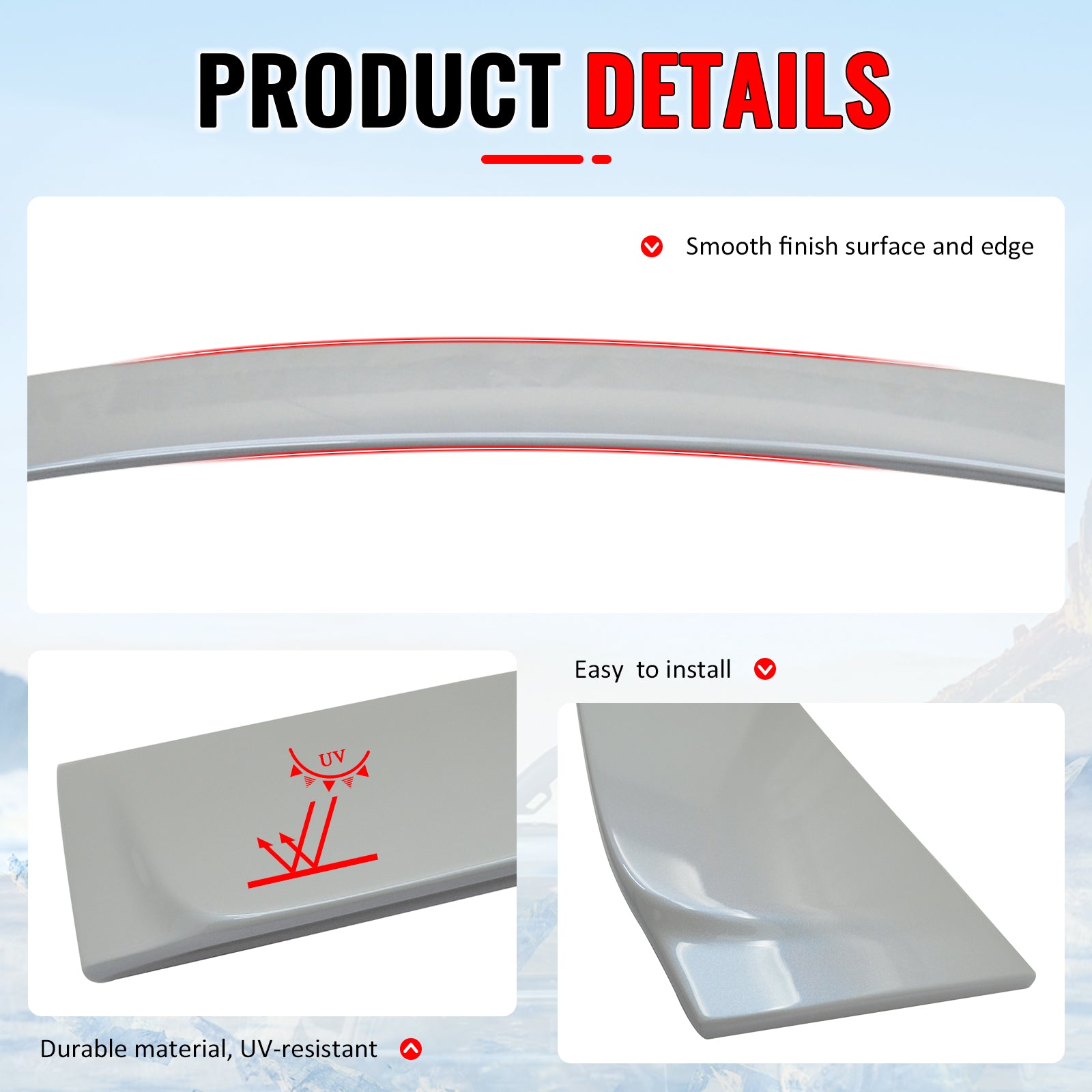 Fits 06-13 Lexus IS250 IS350 IS F Sedan OE Style Roof Spoiler Painted #074 Pearl