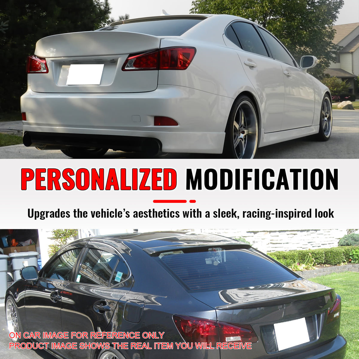 Fits 06-13 Lexus IS250 IS350 IS F Sedan OE Style Roof Spoiler Painted #1H9 Gray