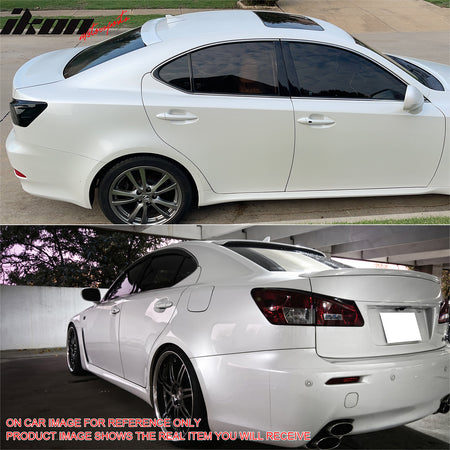 Fits 06-13 IS250 IS350 IS F 4Dr OE Style Roof Spoiler ABS Painted #212 Obsidian